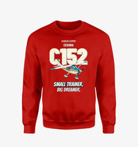 Thumbnail for Cessna 152 - Small trainer. Big dreamer. design on red sweatshirt