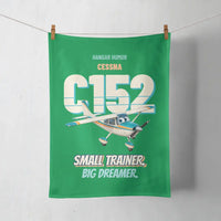Thumbnail for Cessna 152 - Small trainer. Big dreamer. design on green towel