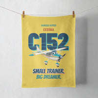 Thumbnail for Cessna 152 - Small trainer. Big dreamer. design on yellow towel