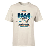 Thumbnail for Diamond DA40 - Diamond wings. Bright things. - Premium T-Shirt design on beige premium t shirt