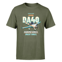 Thumbnail for Diamond DA40 - Diamond wings. Bright things. - Premium T-Shirt design on greenarmy premium t shirt