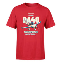 Thumbnail for Diamond DA40 - Diamond wings. Bright things. - Premium T-Shirt design on red premium t shirt