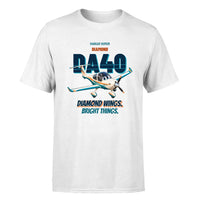 Thumbnail for Diamond DA40 - Diamond wings. Bright things. - Premium T-Shirt design on white premium t shirt