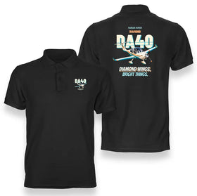 Diamond DA40 - Diamond wings. Bright things. Premium Polo T-Shirts
