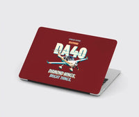 Thumbnail for Diamond DA40 - Diamond wings. Bright things. design on dark red MacBook case