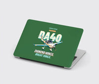 Thumbnail for Diamond DA40 - Diamond wings. Bright things. design on green MacBook case