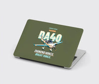 Thumbnail for Diamond DA40 - Diamond wings. Bright things. design on green army MacBook case