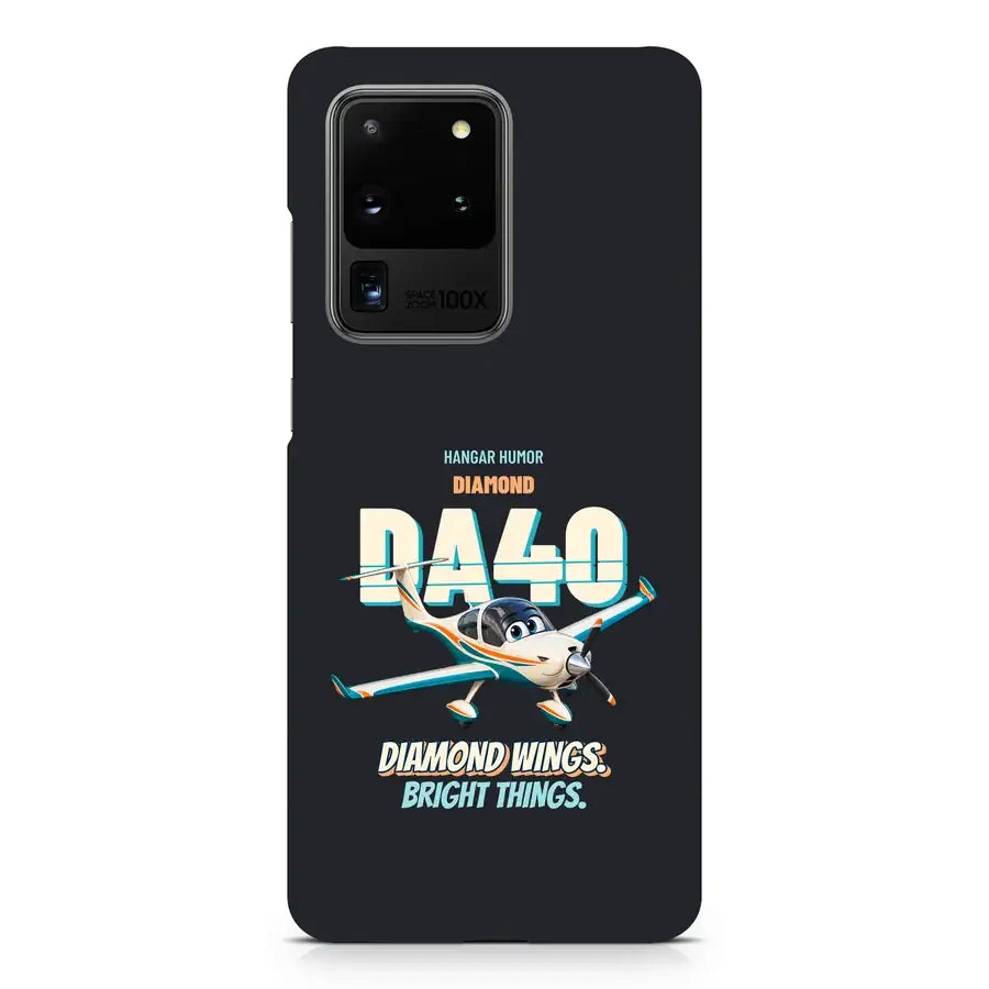 Diamond DA40 - Diamond wings. Bright things. design on black samsung case