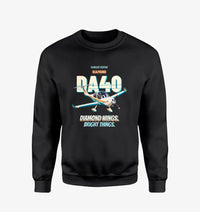 Thumbnail for Diamond DA40 - Diamond wings. Bright things. design on black sweatshirt