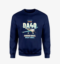 Thumbnail for Diamond DA40 - Diamond wings. Bright things. design on navy blue sweatshirt