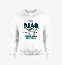 Thumbnail for Diamond DA40 - Diamond wings. Bright things. design on white sweatshirt