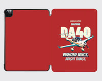Thumbnail for Diamond DA40 - Diamond wings. Bright things. design on red ipad tablet case