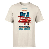 Thumbnail for Fokker Dr.I - Three wings. Extra springs. - Premium T-Shirt design on beige premium t shirt