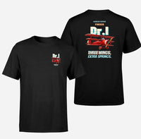 Thumbnail for Fokker Dr.I - Three wings. Extra springs. - Double-Side T-Shirt design on black double side t shirt