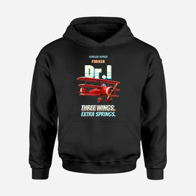 Single-Side Printing — Fokker Dr.I - Three wings. Extra springs. Hoodies