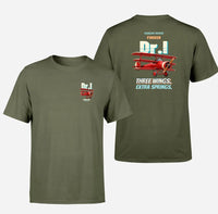 Thumbnail for Fokker Dr.I - Three wings. Extra springs. - Double-Side T-Shirt design on greenarmy double side t shirt