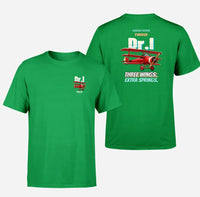 Thumbnail for Fokker Dr.I - Three wings. Extra springs. - Double-Side T-Shirt design on green double side t shirt