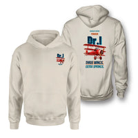 Thumbnail for Fokker Dr.I - Three wings. Extra springs. - Double-Side Hoodie design on khaki double side hoodie