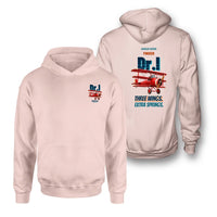 Thumbnail for Fokker Dr.I - Three wings. Extra springs. - Double-Side Hoodie design on pink double side hoodie