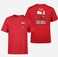 Thumbnail for Fokker Dr.I - Three wings. Extra springs. - Double-Side T-Shirt design on red double side t shirt