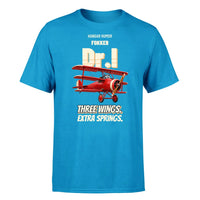 Thumbnail for Fokker Dr.I - Three wings. Extra springs. - Premium T-Shirt design on turquoise premium t shirt