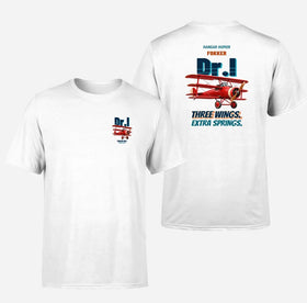 Double-Side Printing — Fokker Dr.I - Three wings. Extra springs. T-Shirts