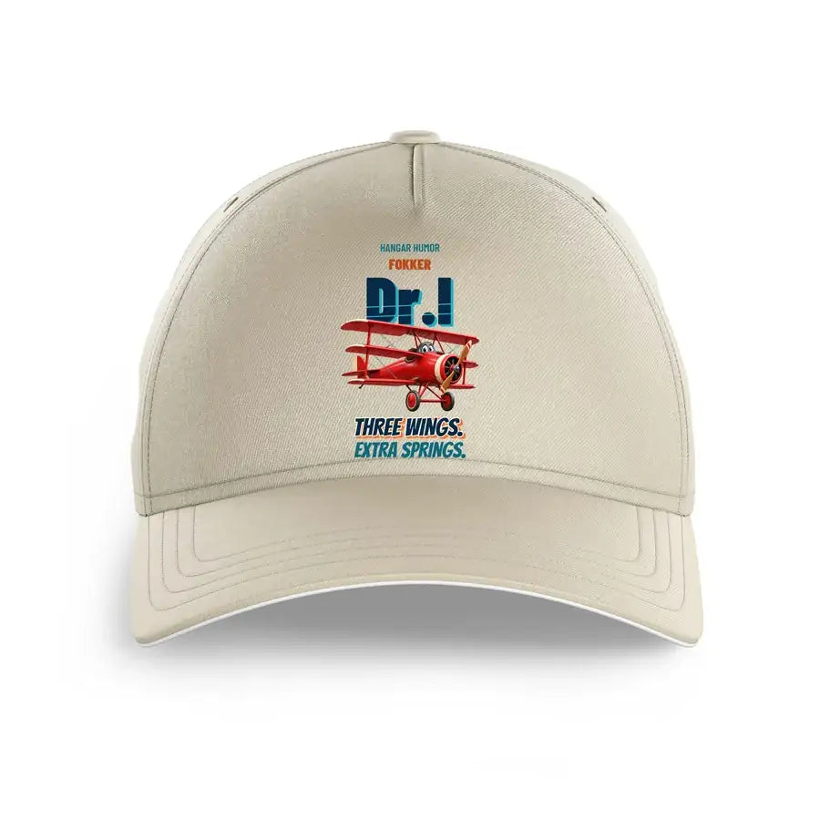 Fokker Dr.I - Three wings. Extra springs. design on beige printed hat