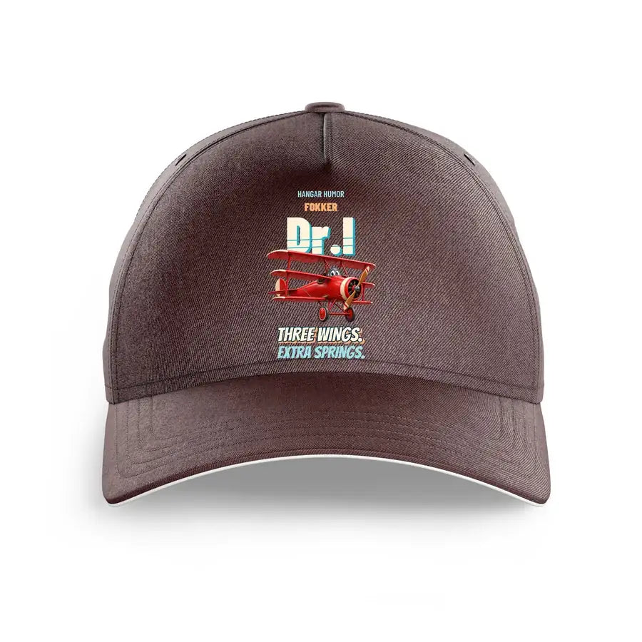 Fokker Dr.I - Three wings. Extra springs. design on brown printed hat