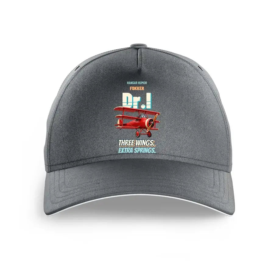 Fokker Dr.I - Three wings. Extra springs. design on gray printed hat