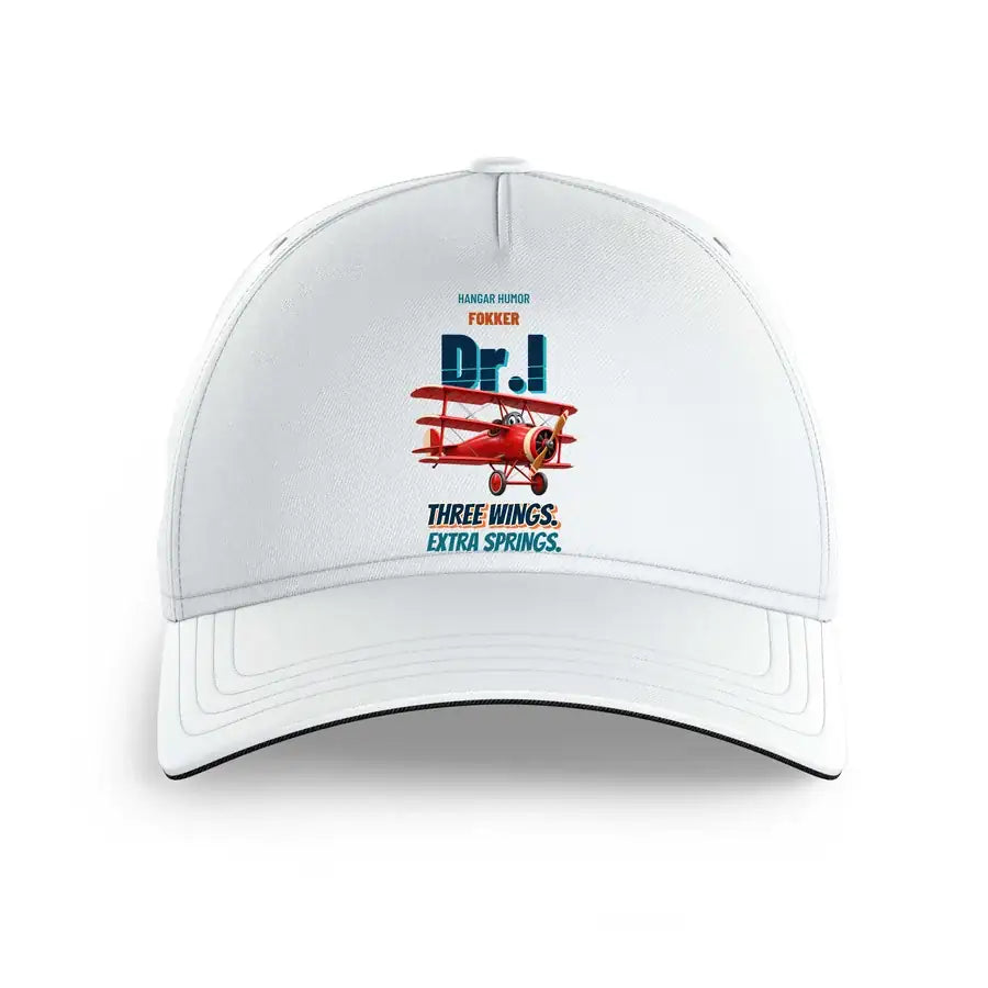 Fokker Dr.I - Three wings. Extra springs. design on white printed hat