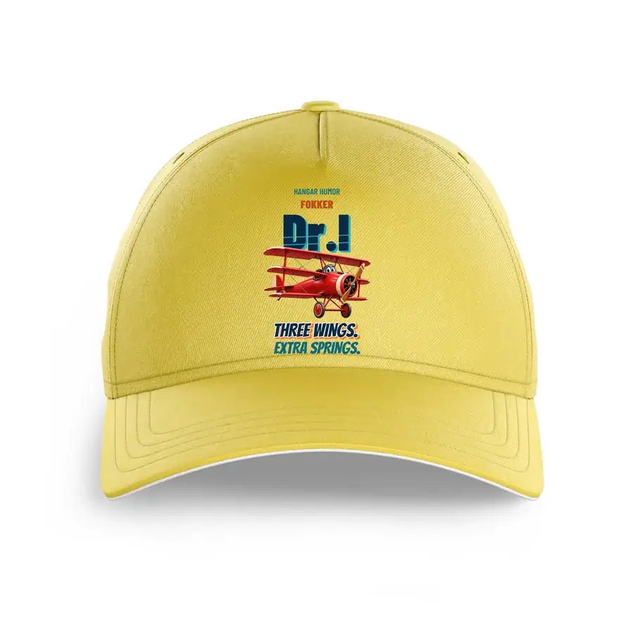 Fokker Dr.I - Three wings. Extra springs. design on yellow printed hat
