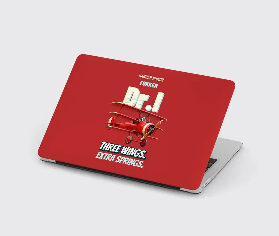 Fokker Dr.I - Three wings. Extra springs. design on red MacBook case