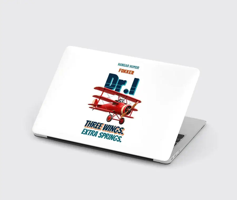 Fokker Dr.I - Three wings. Extra springs. design on white MacBook case