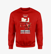 Thumbnail for Fokker Dr.I - Three wings. Extra springs. design on red sweatshirt