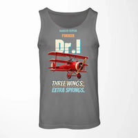 Thumbnail for Fokker Dr.I - Three wings. Extra springs. design on gray tank top
