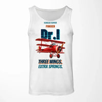 Thumbnail for Fokker Dr.I - Three wings. Extra springs. design on white tank top