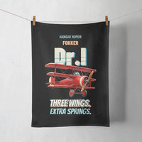 Thumbnail for Fokker Dr.I - Three wings. Extra springs. design on black towel