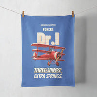 Thumbnail for Fokker Dr.I - Three wings. Extra springs. design on blue towel