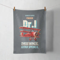 Thumbnail for Fokker Dr.I - Three wings. Extra springs. design on gray towel