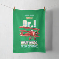 Thumbnail for Fokker Dr.I - Three wings. Extra springs. design on green towel