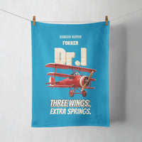 Thumbnail for Fokker Dr.I - Three wings. Extra springs. design on turquoise towel