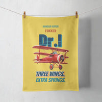 Thumbnail for Fokker Dr.I - Three wings. Extra springs. design on yellow towel