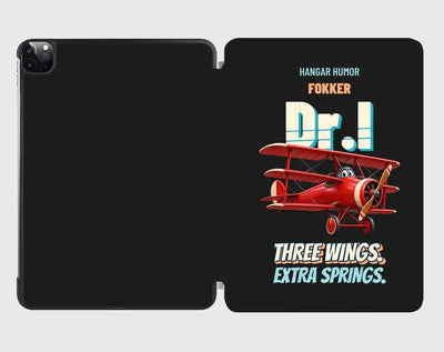 Fokker Dr.I - Three wings. Extra springs. design on black ipad tablet case