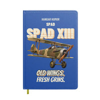 Thumbnail for SPAD XIII - Old wings. Fresh grins. design on blue notebook