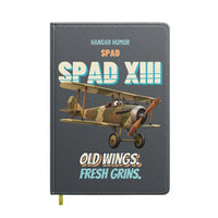 Thumbnail for SPAD XIII - Old wings. Fresh grins. design on gray notebook