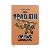 Thumbnail for SPAD XIII - Old wings. Fresh grins. design on orange notebook