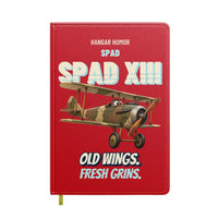 Thumbnail for SPAD XIII - Old wings. Fresh grins. design on red notebook