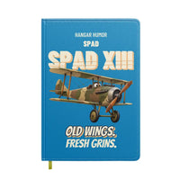 Thumbnail for SPAD XIII - Old wings. Fresh grins. design on turquoise notebook