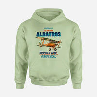 Thumbnail for Albatros D.Va - Wooden soul. Playful roll. design on light green hoodie single side