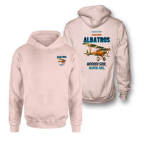 Thumbnail for Albatros D.Va - Wooden soul. Playful roll. - Double-Side Hoodie design on pink double side hoodie